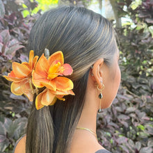 Load image into Gallery viewer, Cattleya Amber Orchid Claw Clip
