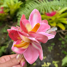 Load image into Gallery viewer, Cattleya Pink Orchid Claw Clip
