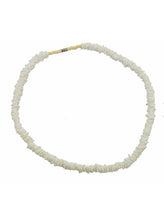 Load image into Gallery viewer, 18&quot; White Rose Clam Shell Necklace

