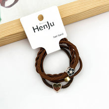 Load image into Gallery viewer, 4pcs Heart/Flower Hair Tie Set
