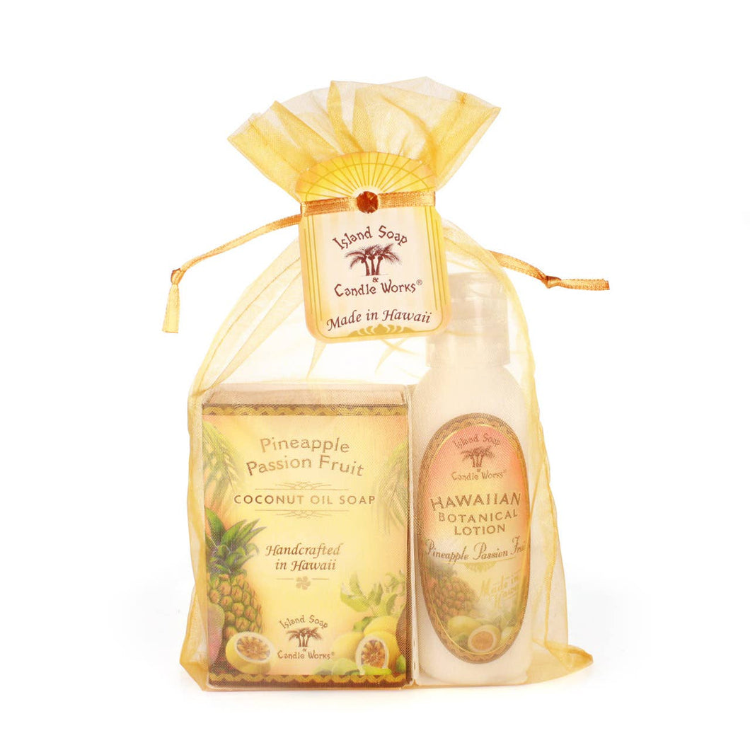 Pineapple Passion Organza Gift Bag