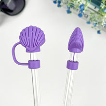 Load image into Gallery viewer, Shell Straw Toppers
