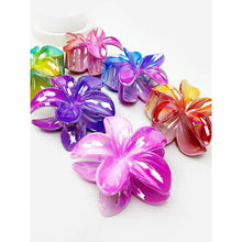 Load image into Gallery viewer, Two Tone Hawaiian Flower Hair Claw
