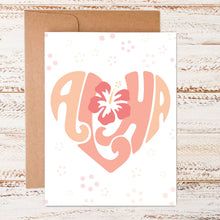 Load image into Gallery viewer, Aloha Love Pink | Greeting Card
