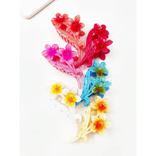 Load image into Gallery viewer, Colorful Plumeria Flowers Hair Claw
