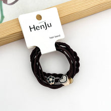 Load image into Gallery viewer, 4pcs Heart/Flower Hair Tie Set
