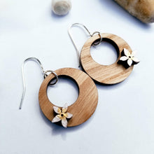 Load image into Gallery viewer, Small Rounds With Hand Painted Pua Earrings
