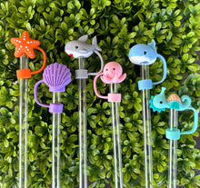 Load image into Gallery viewer, Sea Creature Animal Straw Toppers
