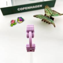 Load image into Gallery viewer, Purple Cherry Blossom Straw Topper
