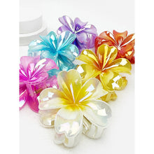 Load image into Gallery viewer, Colorful Hawaiian Flower Hair Claw Shiny
