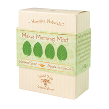 Load image into Gallery viewer, 4.4 oz. Makai Morning Mint Hawaiian Naturals Soap
