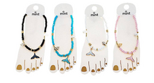 Load image into Gallery viewer, Whale Tail Beaded Shell Anklet
