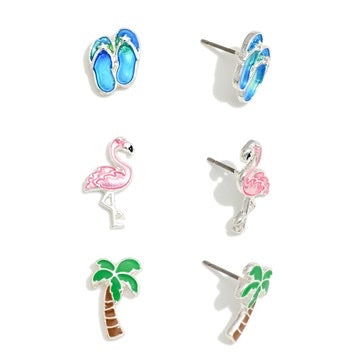 Beach Stud Earrings Set