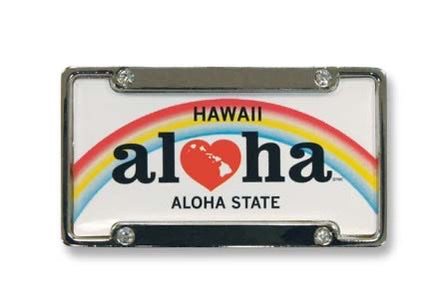 Mini Hawaiian License Plate Magnets