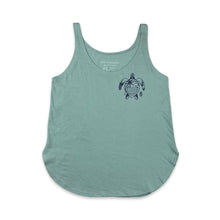 Load image into Gallery viewer, Palm Tree Honu Ladies Tank Top
