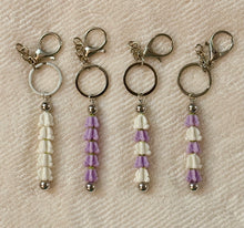 Load image into Gallery viewer, Forever Crown Flower Keychain/Purse Charm - Silver
