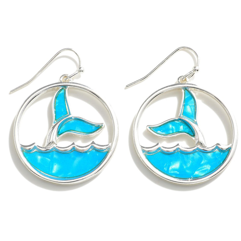 Whale Tale Drop Earrings