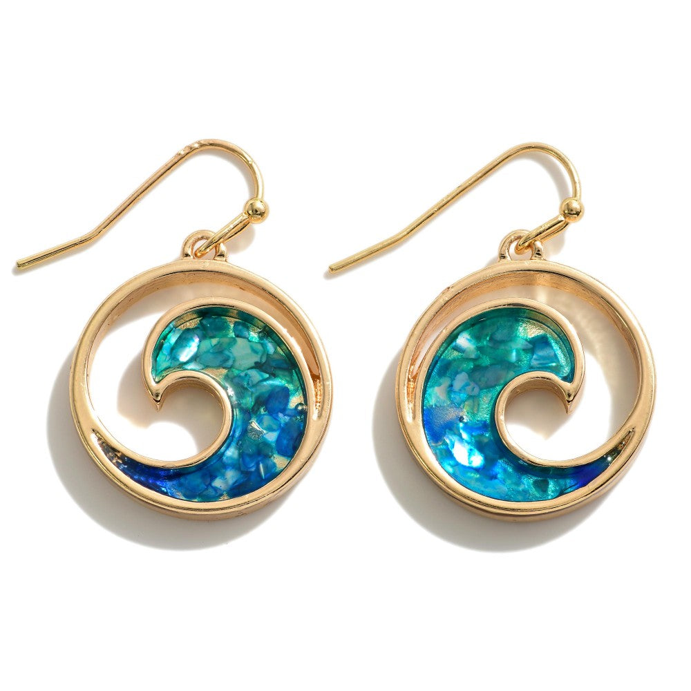 Wave Drop Earrings