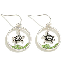 Load image into Gallery viewer, Sea Turtle Drop Earrings
