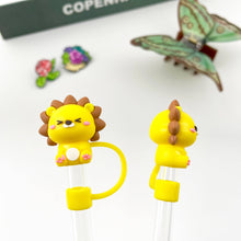 Load image into Gallery viewer, Cute Lion Straw Topper
