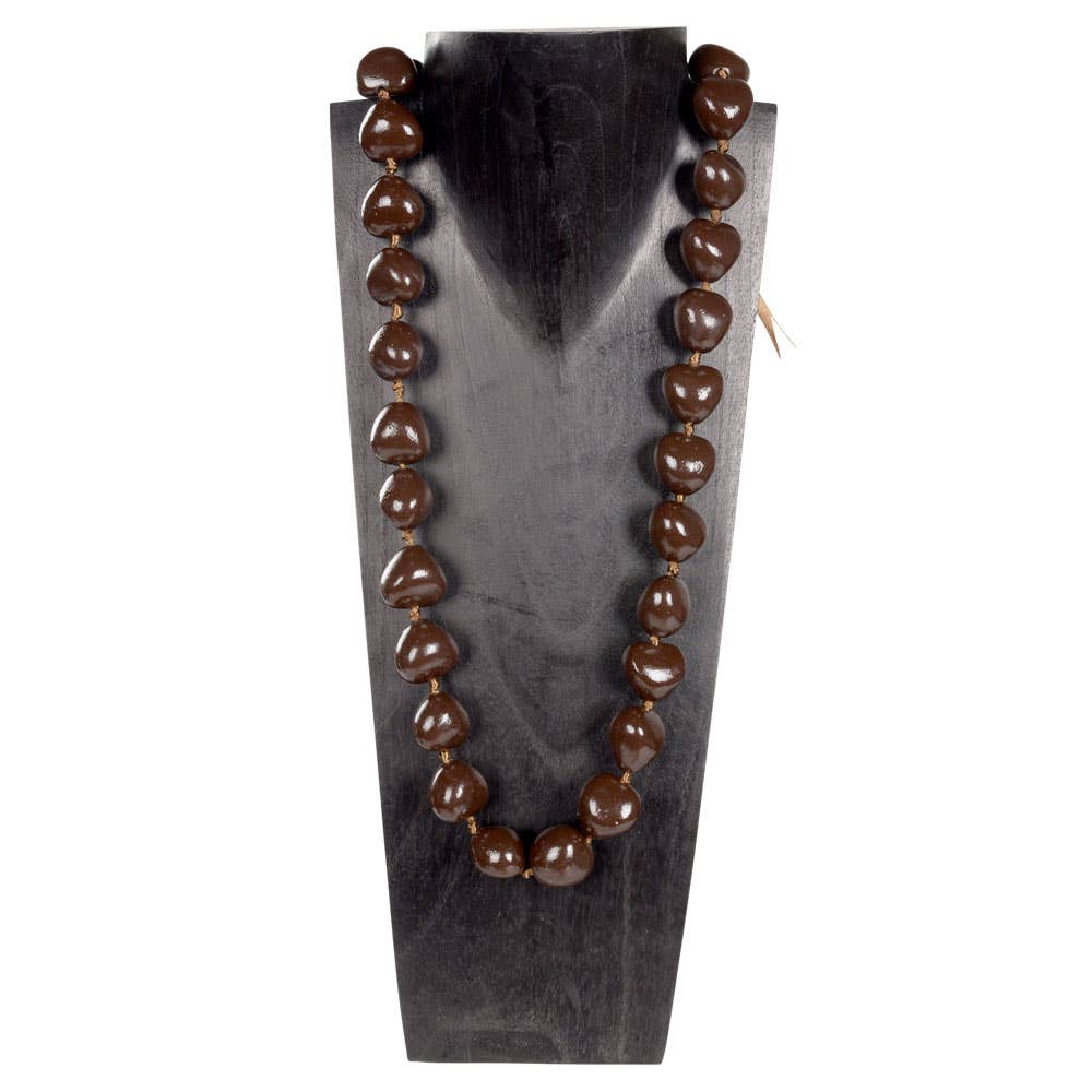 Brown Kukui Nut Necklace