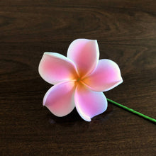 Load image into Gallery viewer, Plumeria Foam Flower with Stem, Light Pink 2.5&quot;

