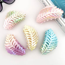 Load image into Gallery viewer, Candy Color Gradient Leaf Hair Clip
