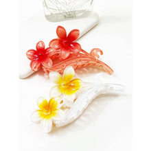 Load image into Gallery viewer, Colorful Plumeria Flowers Hair Claw
