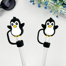 Load image into Gallery viewer, Penguin Straw Toppers
