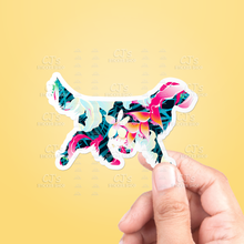 Load image into Gallery viewer, Tropical Dog Sticker Vinyl Decal
