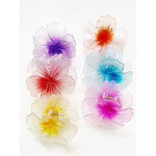 Load image into Gallery viewer, Glowy Hawaiian Flower Hair Claw
