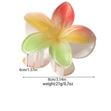Load image into Gallery viewer, Pearl Gradient Plumeria Claw Clip
