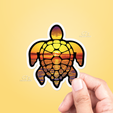 Load image into Gallery viewer, Sea Turtle Sunset Sticker Vinyl Decal
