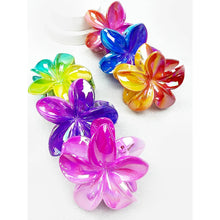 Load image into Gallery viewer, Two Tone Hawaiian Flower Hair Claw
