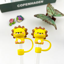 Load image into Gallery viewer, Cute Lion Straw Topper
