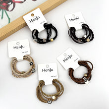 Load image into Gallery viewer, 4pcs Heart/Flower Hair Tie Set
