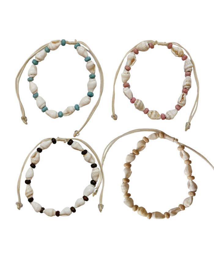Nassa Shell with Beads Bracelet/Anklet