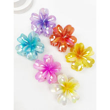Load image into Gallery viewer, Colorful Hawaiian Flower Hair Claw Shiny

