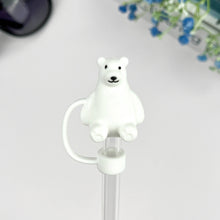 Load image into Gallery viewer, Polar Bear Straw Cover
