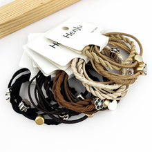 Load image into Gallery viewer, 4pcs Heart/Flower Hair Tie Set
