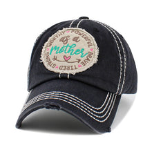 Load image into Gallery viewer, As A Mother Embroidered Distressed Cap
